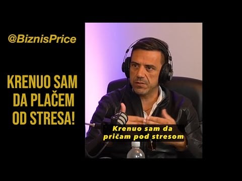 Krenuo sam da placem od stresa