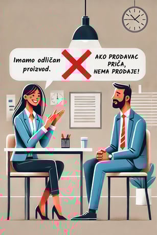 Ako prodavac priča, nema prodaje Ako prodavac priča, nema prodaje