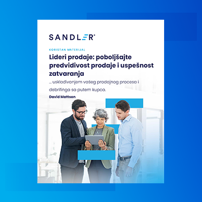 Lideri prodaje poboljšajte predvidivost prodaje i uspešnost zatvaranja
